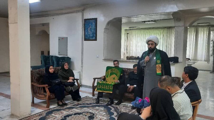  | آئین پرچم ‌گردانی آستان مقدس امام رضا (ع) درمرکزبهزیستی  دولت‌آباد به مناسبت دهه کرامت
