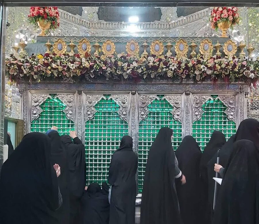  | برگزاری مراسم زیارت مادر و دختری به مناسبت دهه کرامت در حرم حضرت عبدالعظیم (ع)