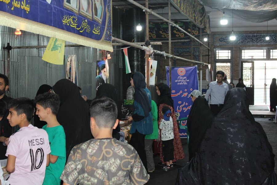  |سخنرانی قبل از خطبه  نماز جمعه و برپایی نمایشگاه در بخش کهریزک