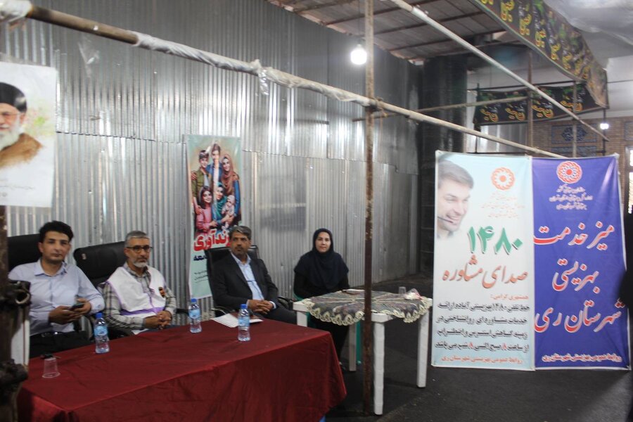  |سخنرانی قبل از خطبه  نماز جمعه و برپایی نمایشگاه در بخش کهریزک