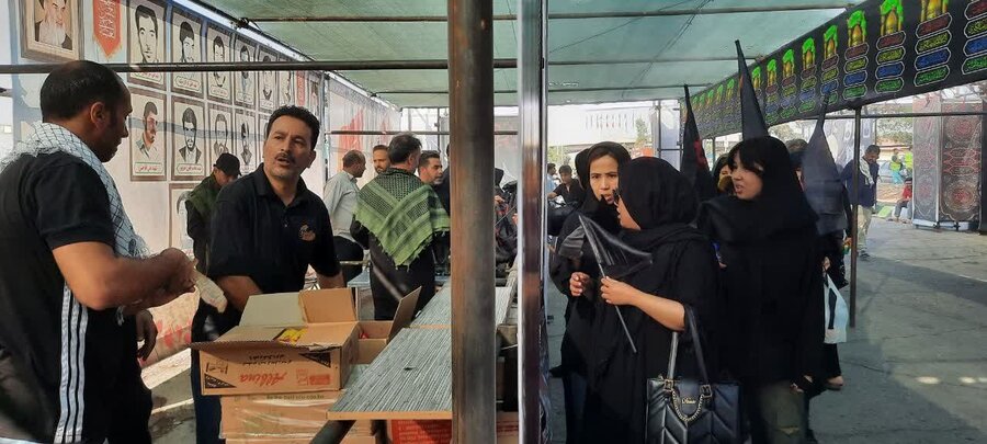  | برپایی موکب و خدمت‌رسانی به جاماندگان اربعین حسینی