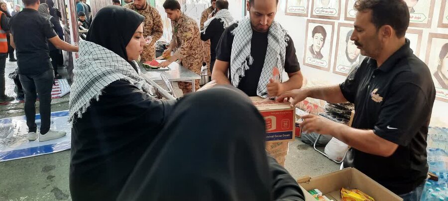  | برپایی موکب و خدمت‌رسانی به جاماندگان اربعین حسینی