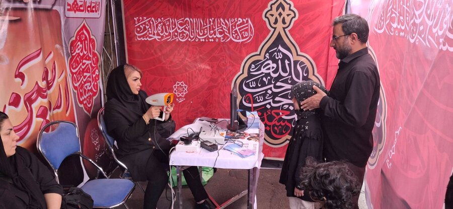  | ارائه خدمات غربالگری بینایی به کودکان ۳ تا ۶ سال در مسیر پیاده‌روی جاماندگان اربعین